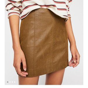 Free People Modern Femme Vegan Suede Mini Skirt 12